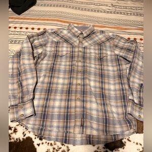 Plaid wrangler Button-Up Men's Shirt